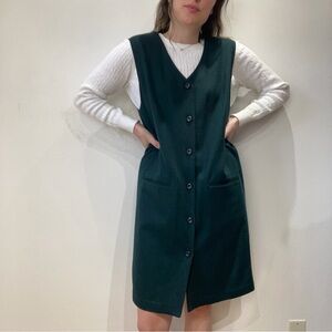 Vintage Forest Green Jumper Dress